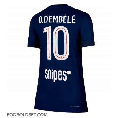 Paris Saint-Germain Ousmane Dembele #10 Hjemmebanetrøje Dame 2025-26 Kortærmet Paris Saint-Germain Ousmane Dembele #10 Hjemmebanetrøje Dame 2025-26 Kortærmet